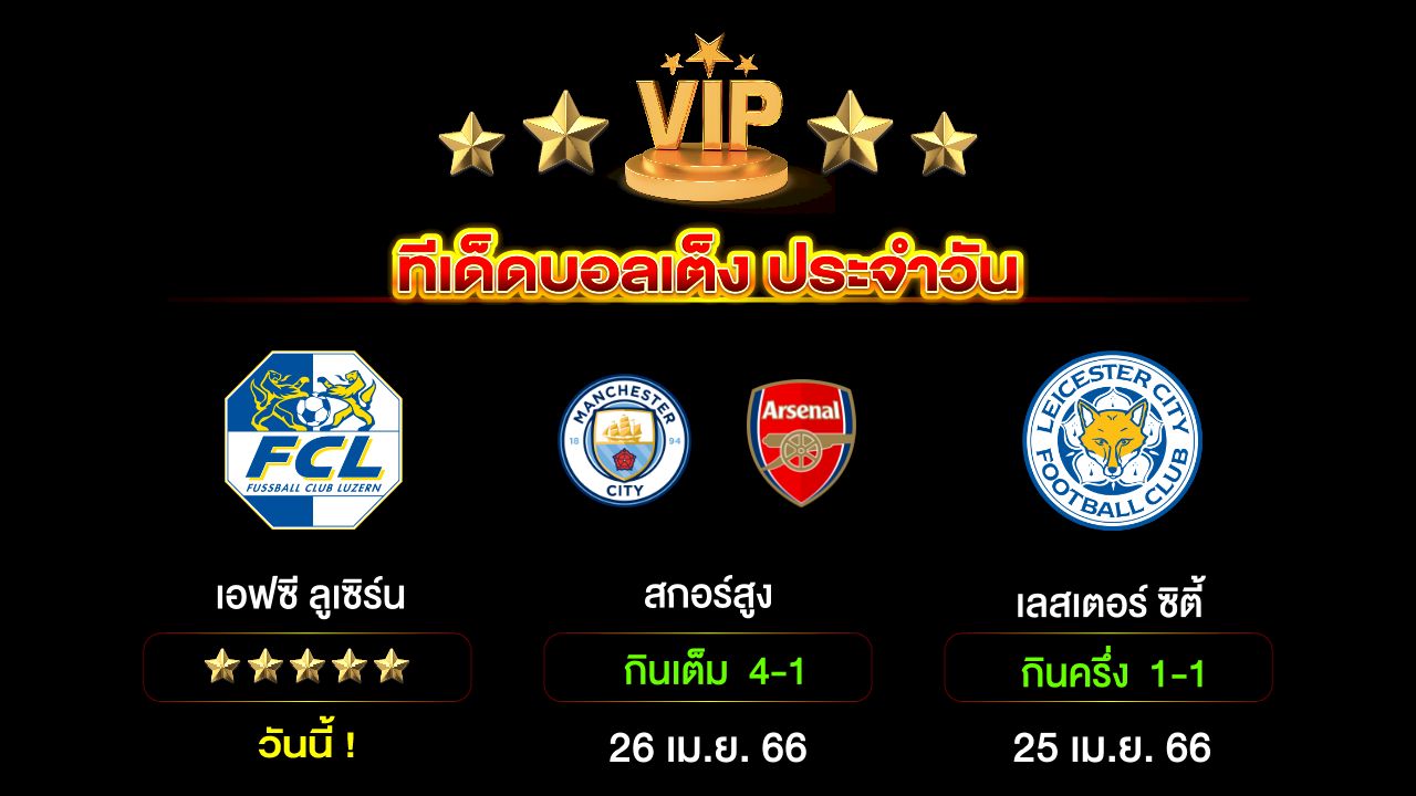 ทีเด็ดบอลเต็ง ประจำวัน