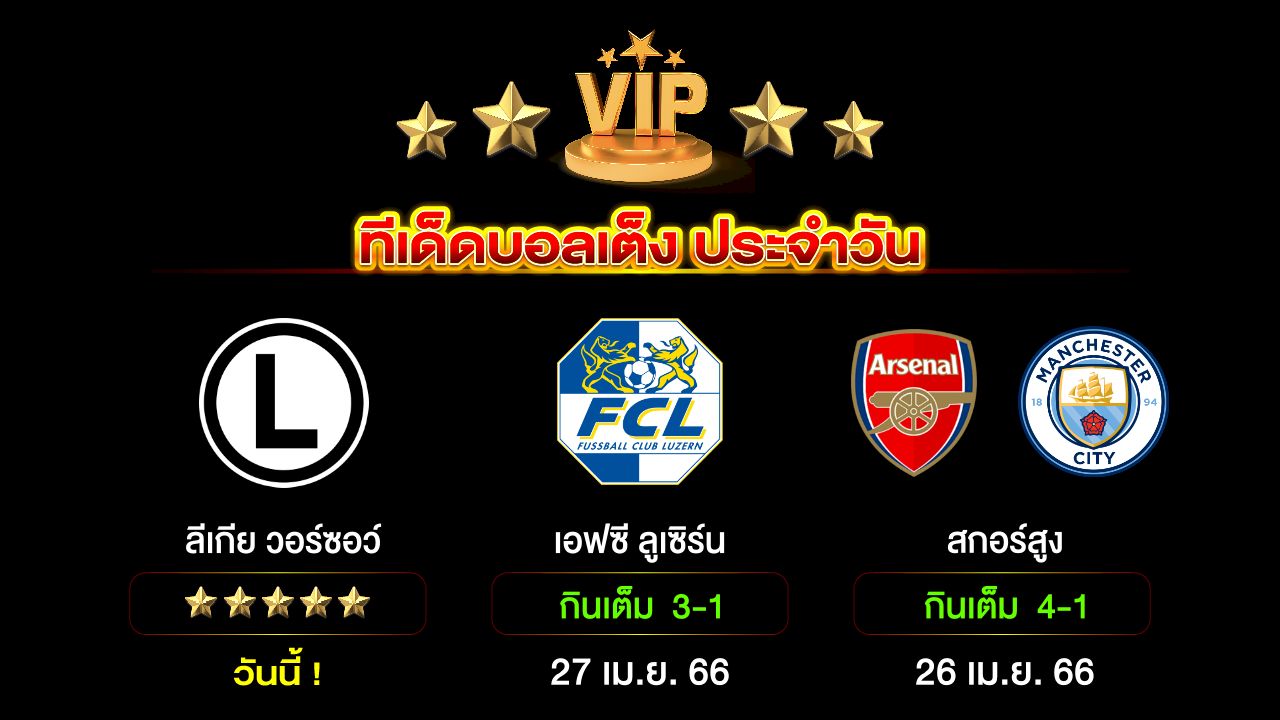 ทีเด็ดบอลเต็ง ประจำวัน