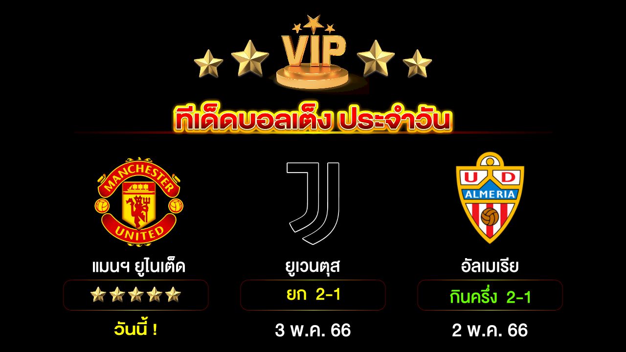 ทีเด็ดบอลเต็ง ประจำวัน