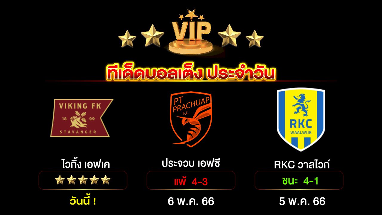 ทีเด็ดบอลเต็ง ประจำวัน