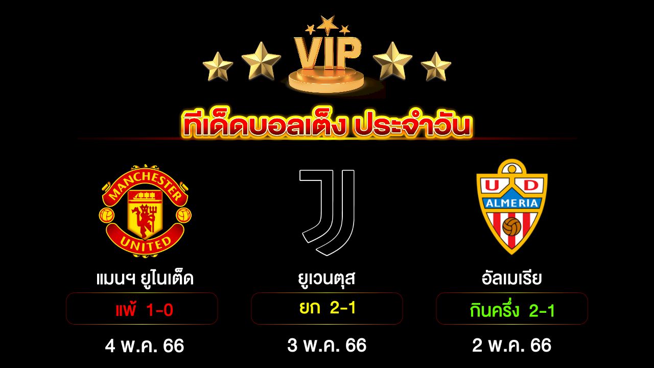 ทีเด็ดบอลเต็ง ประจำวัน