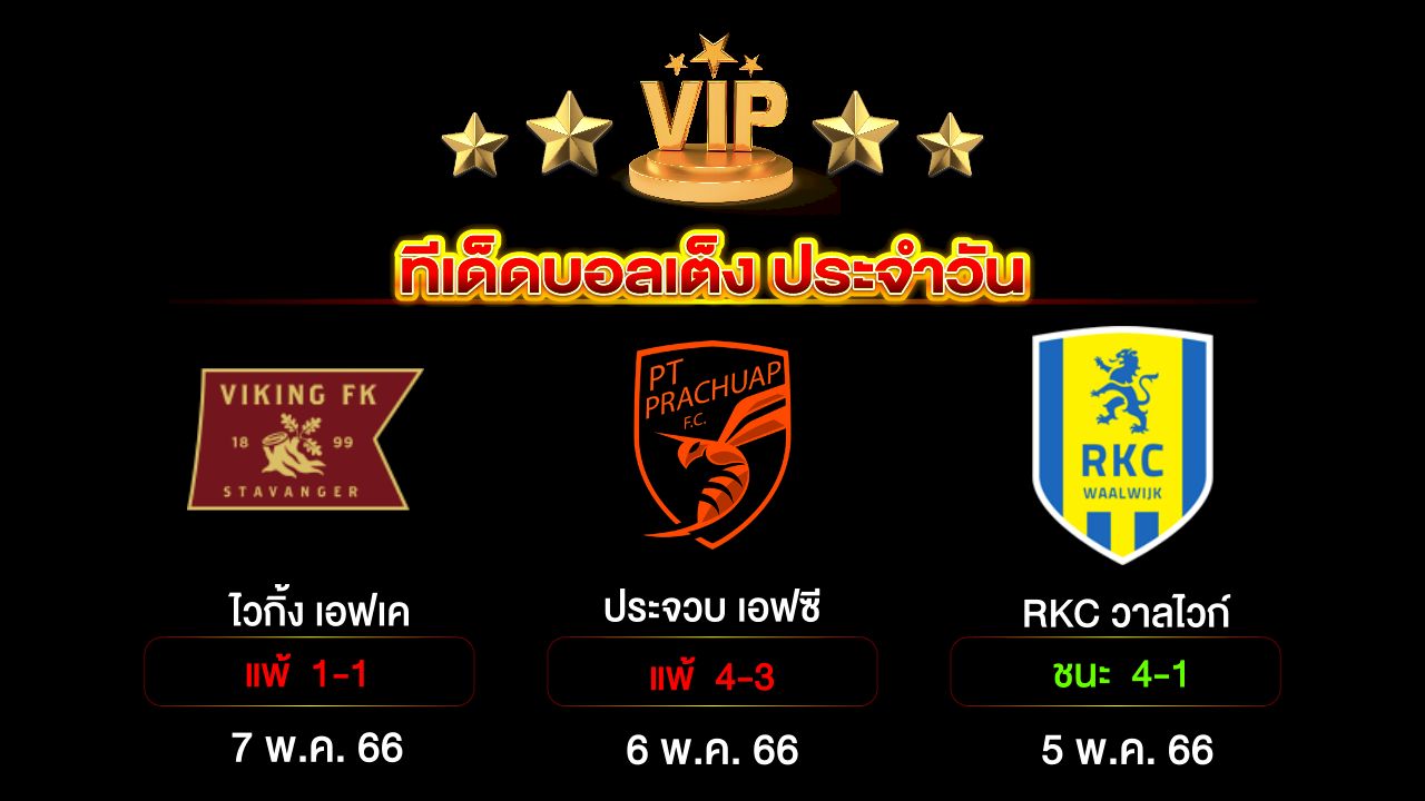 ทีเด็ดบอลเต็ง ประจำวัน