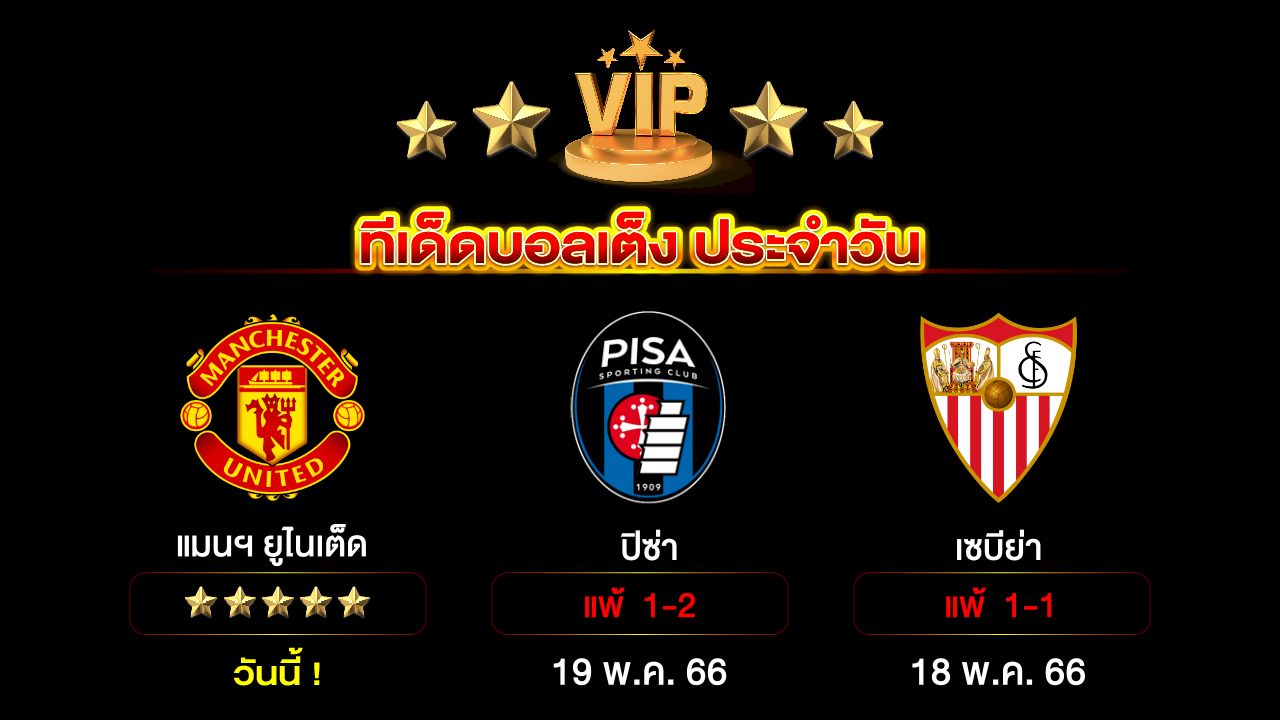 ทีเด็ดบอลเต็ง ประจำวัน