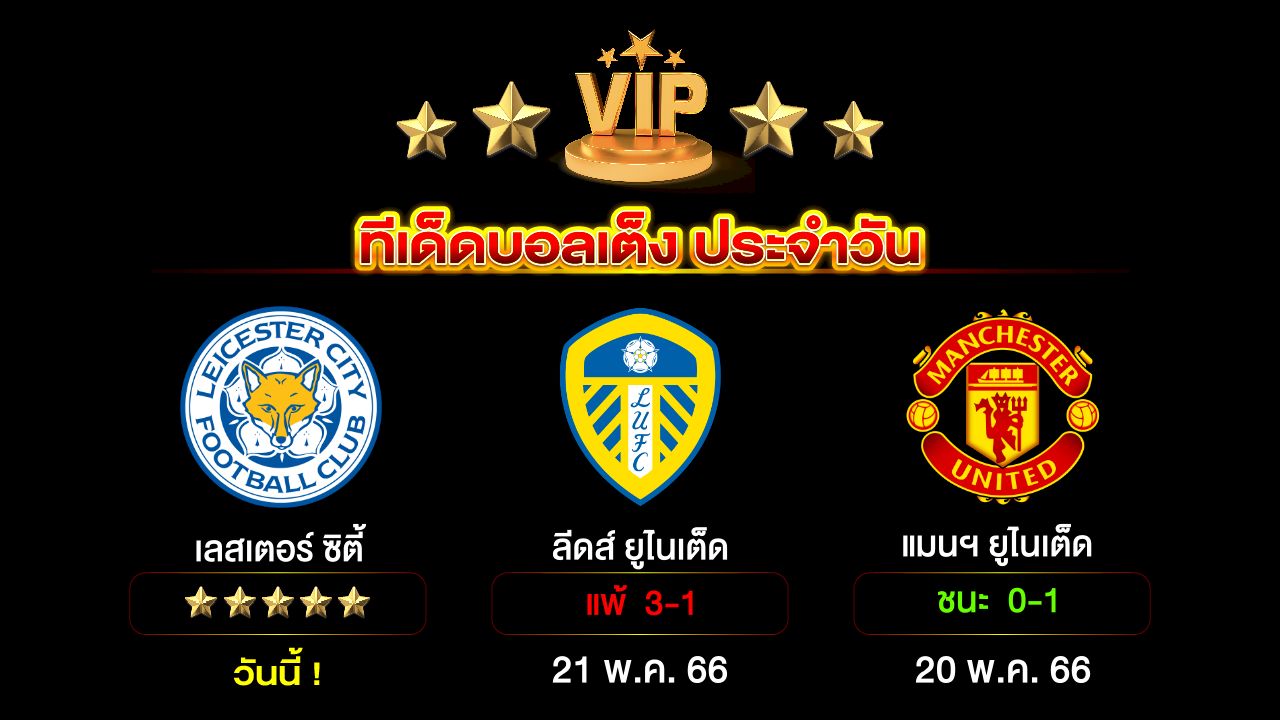 ทีเด็ดบอลเต็ง ประจำวัน