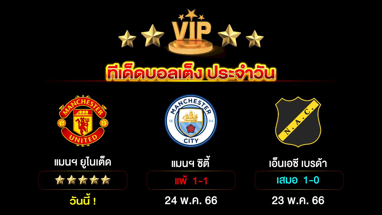 ทีเด็ดบอลเต็ง ประจำวัน