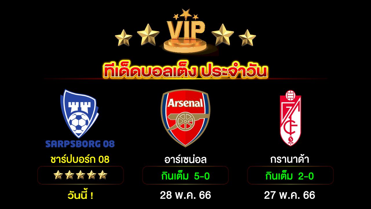 ทีเด็ดบอลเต็งประจำวัน