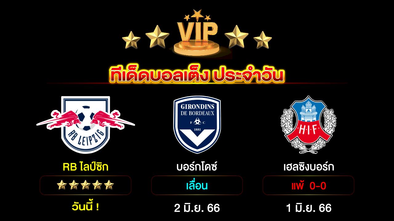 ทีเด็ดบอลเต็ง ประจำวัน