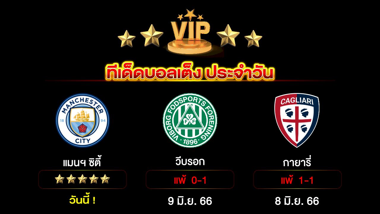 ทีเด็ดบอลเต็ง ประจำวัน