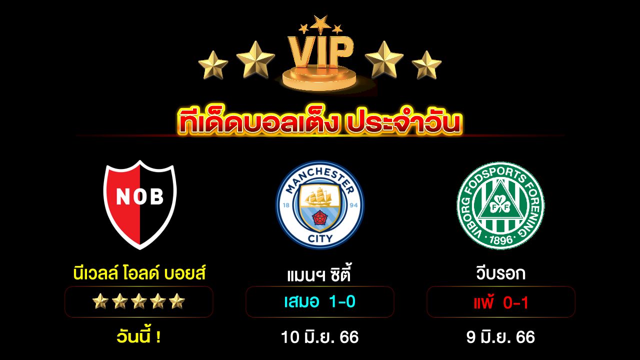 ทีเด็ดบอลเต็ง ประจำวัน