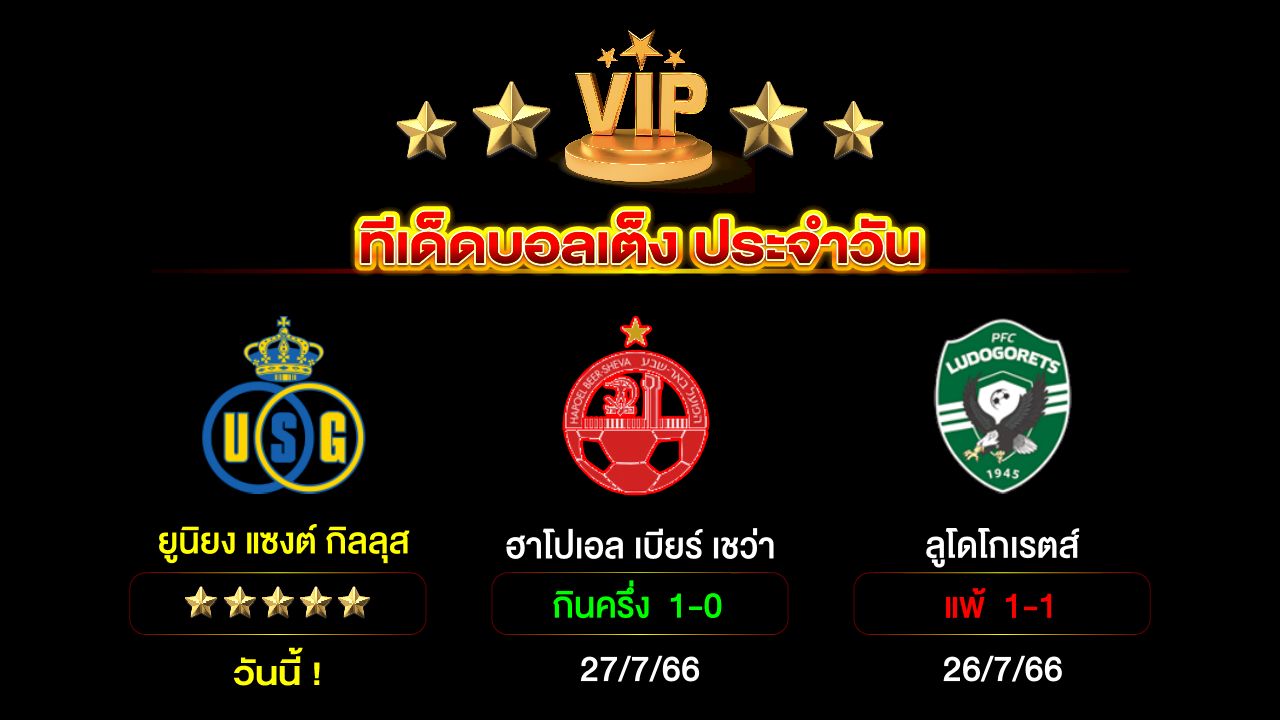 ทีเด็ดบอลเต็ง ประจำวัน