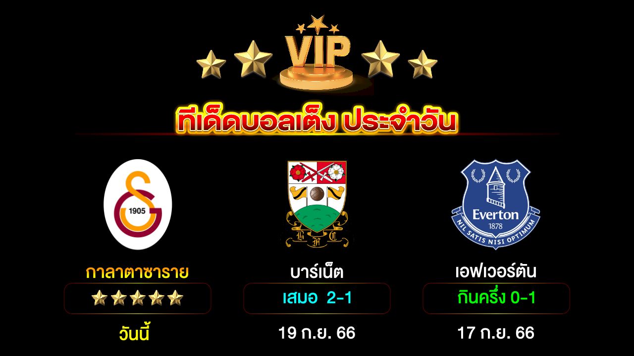 ทีเด็ดบอลเต็ง ประจำวัน