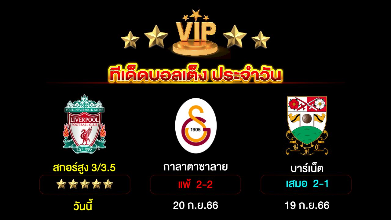 ทีเด็ดบอลเต็ง ประจำวัน