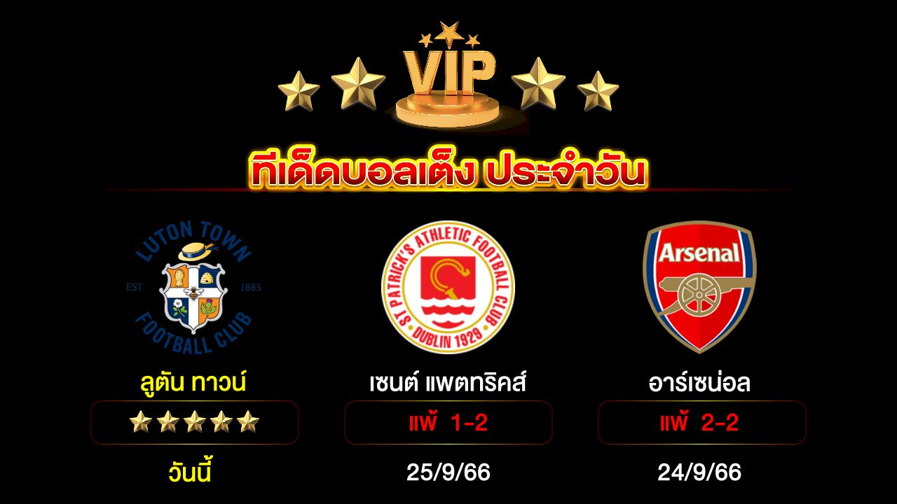 ทีเด็ดบอลเต็ง ประจำวัน