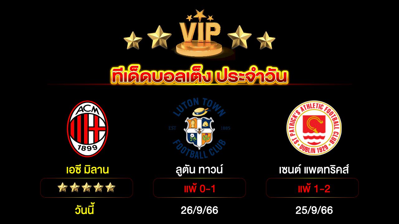 ทีเด็ดบอลเต็ง ประจำวัน