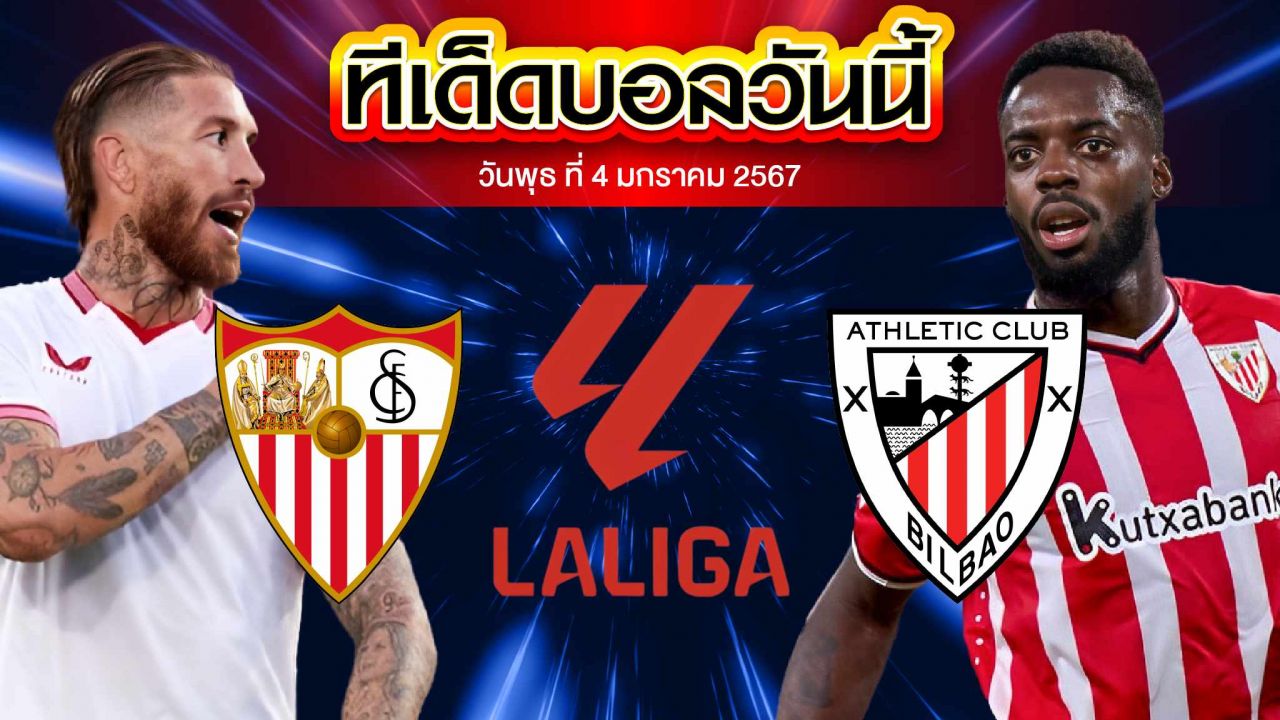 วิเคราะห์บอล ลาลีกา สเปน เซบีย่า VS แอธเลติก บิลเบา
