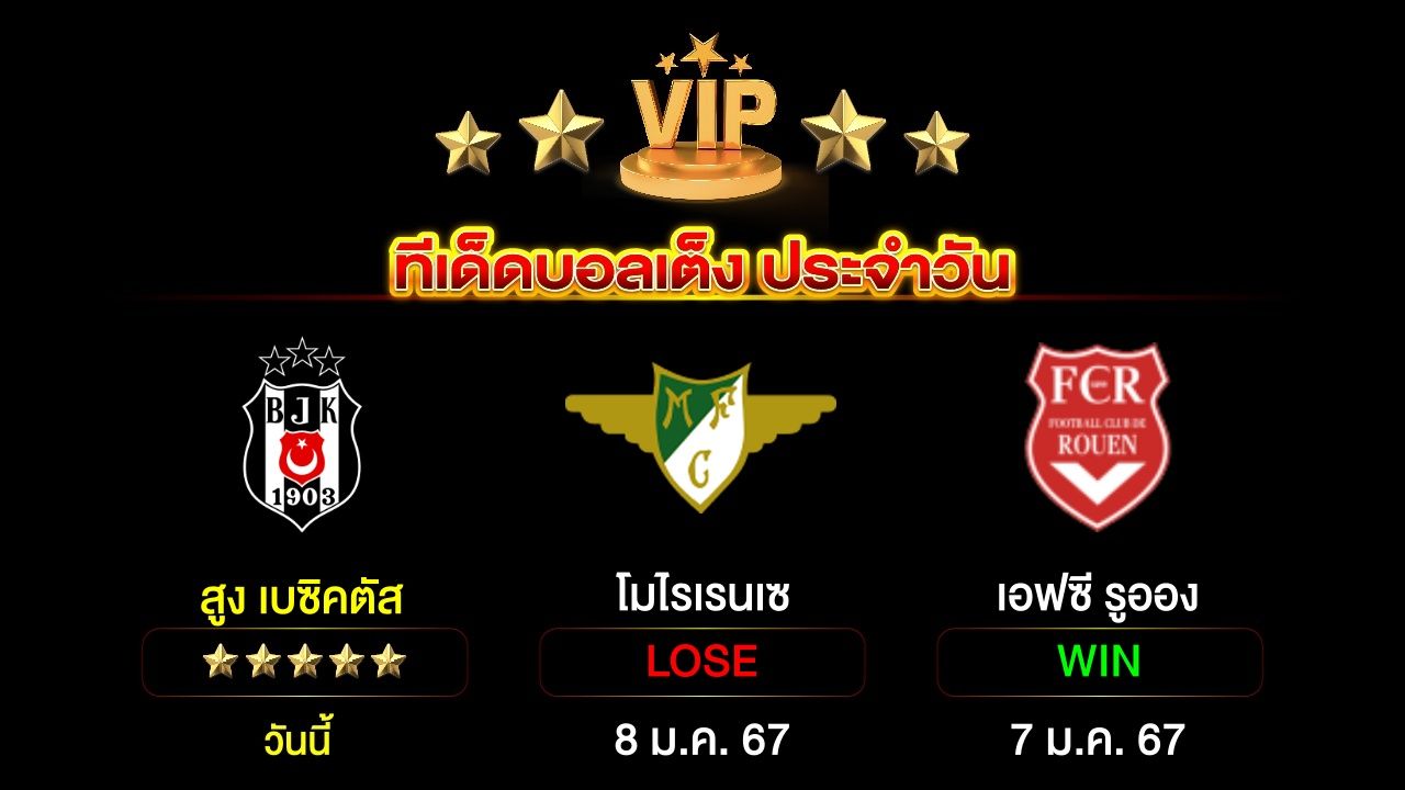 ทีเด็ดบอลเต็ง ประจำวันนี้