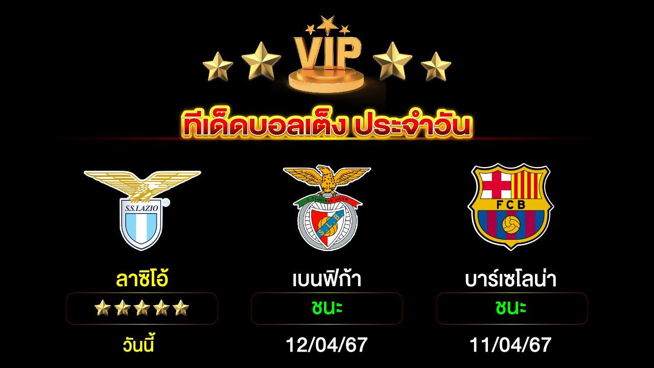 ทีเด็ดบอลเต็ง ประจำวันนี้