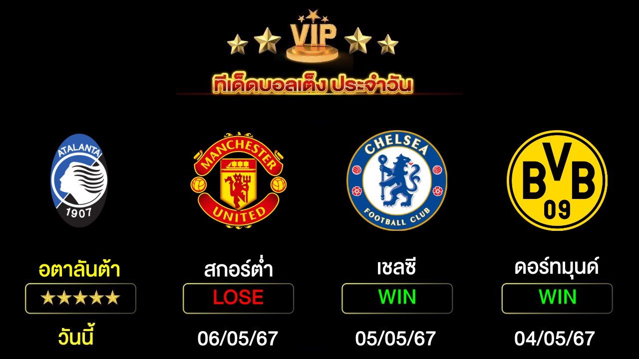 ทีเด็ดบอลเต็ง ประจำวันนี้