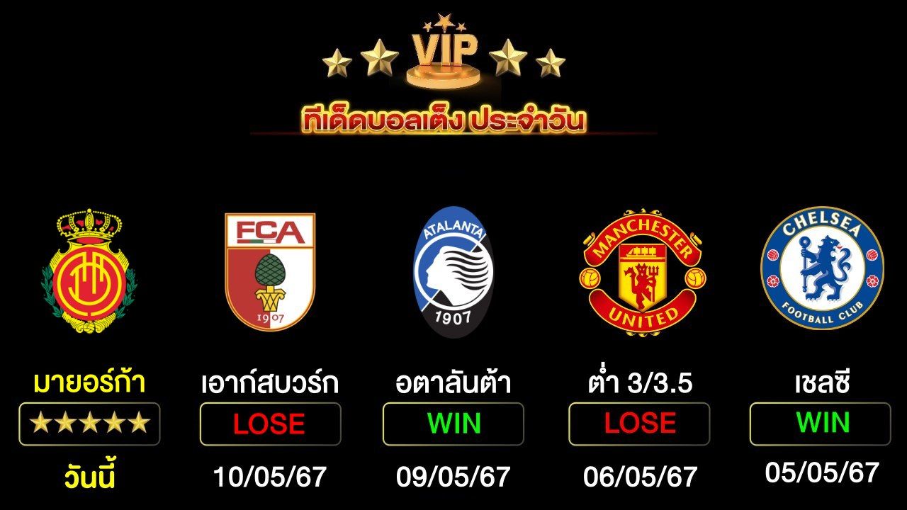 ทีเด็ดบอลเต็ง ประจำวันนี้