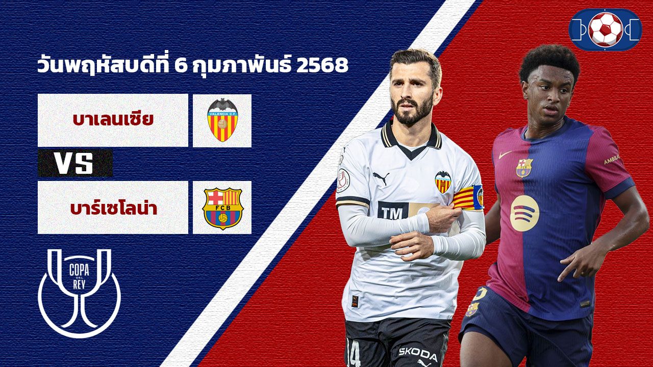 วิเคราะห์บอล โกปา เดล เรย์ บาเลนเซีย vs บาร์เซโลน่า