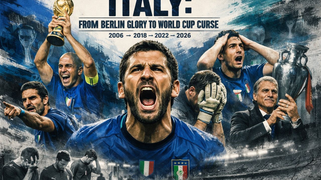 อิตาลี: จากกำแพงเบอร์ลิน 2006 สู่มหากาพย์ความช้ำ "ตกรอบบอลโลก 3 สมัยซ้อน"