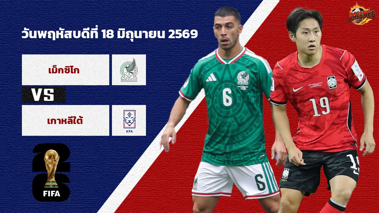 วิเคราะห์บอล ฟุตบอลโลก 2026 เม็กซิโก vs เกาหลีใต้