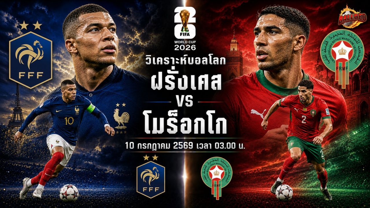 วิเคราะห์บอล ฟุตบอลโลก ฝรั่งเศส vs โมร็อกโก