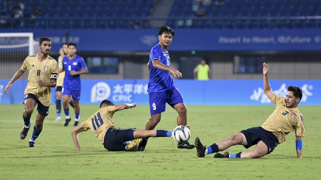 แพ้ แต่ได้ไปต่อ!! ทีมชาติไทย เอเชี่ยนเกม เสมอทีมชาติคูเวต 1 : 1 แต่ดวงยังแข็ง