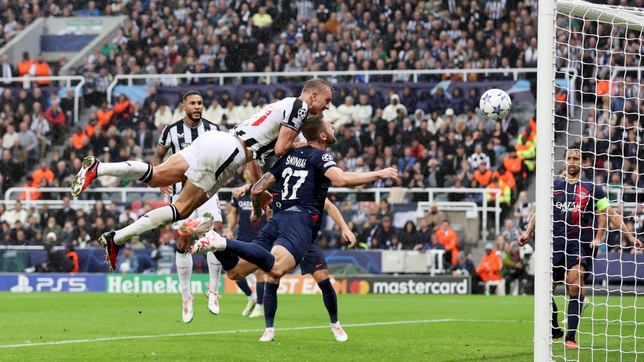 สาลิกาโหด กด PSG ยับ!!!  "นิวคาสเซิ่ล" เปิดบ้าน ถล่ม PSG ไป 4 : 1 ประตู ในศึกยูฟ่า แชมเปียนส์ลีก