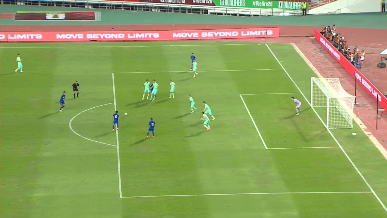 พ่ายคาบ้าน!! ทีมชาติไทยถูกจีน ซัดแซงครึ่งหลัง แพ้ไป 1 - 2 เปิดหัวคัดบอลโลก