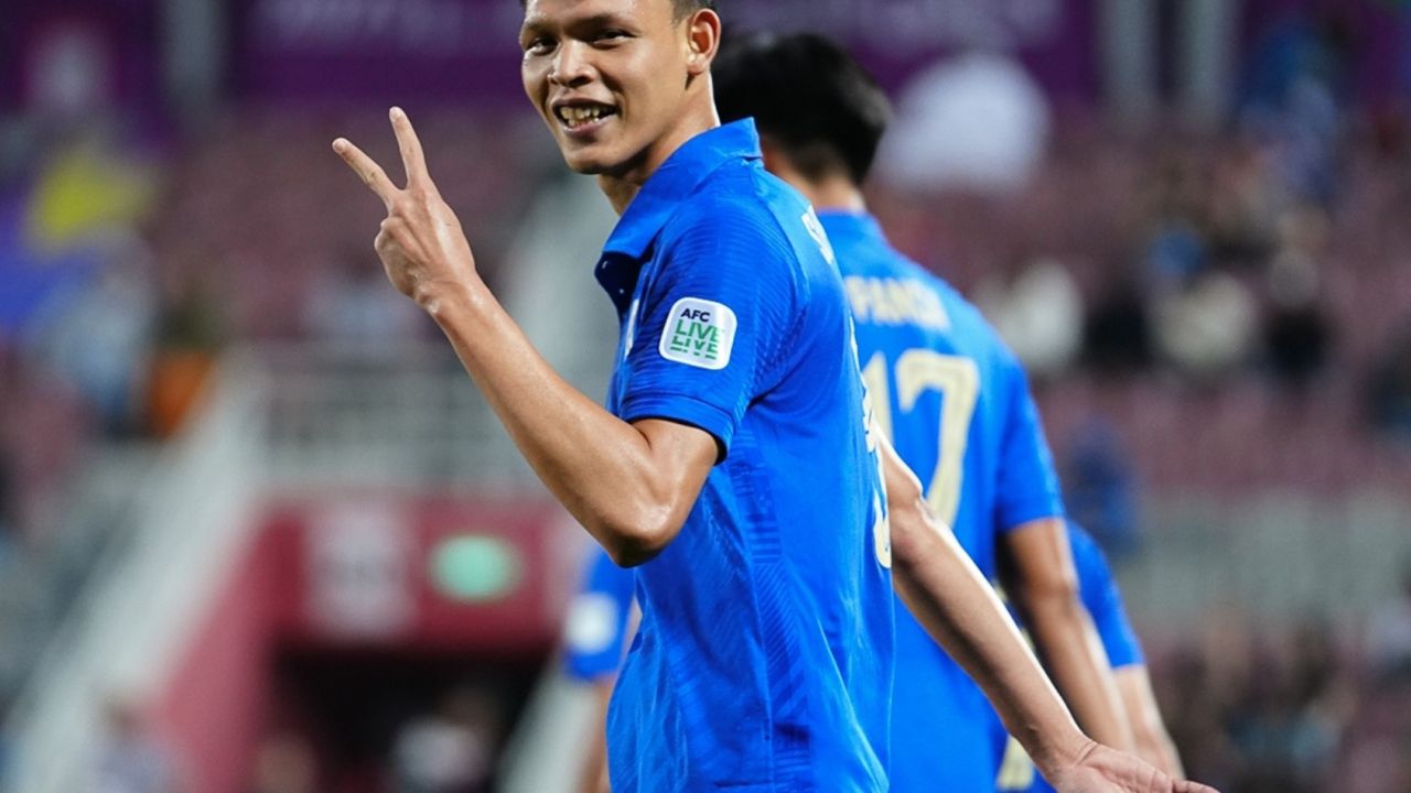 ศุภชัย เหมา 2  พา "ทีมชาติไทย" ชนะคีร์กีซสถาน ประเดิม 3 แต้มแรก เอเชียนคัพ 2023