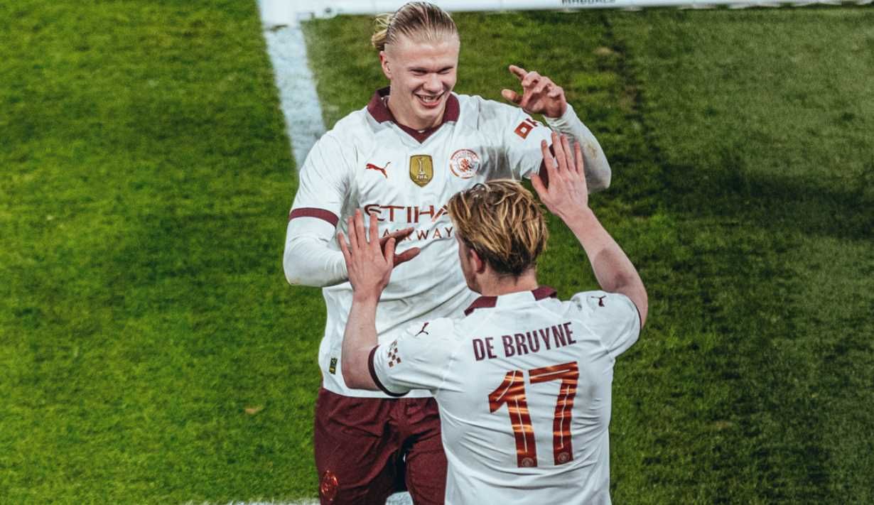 ปีศาจ2ตัว! ฮาลันด์สร้างสถิติใหม่ รัว 5 เม็ด เดอ บรอยน์ จ่ายให้ 4