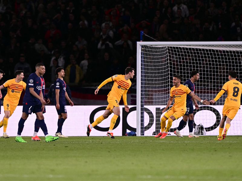 บาร์เซโลน่า พลิกสถานการณ์ คว้าชัยเหนือ เปแอสเช ในแชมเปี้ยนส์ลีก รอบ 8 นัดแรก