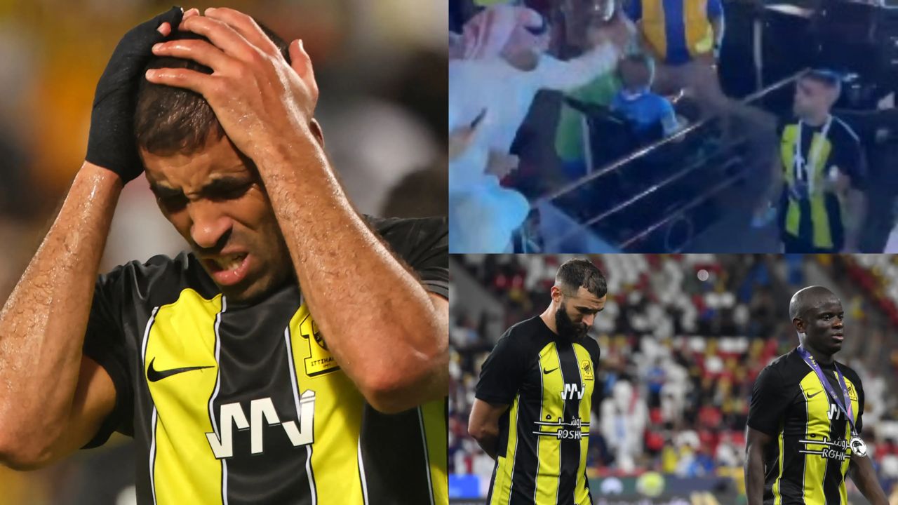 หมับเข้าให้! แข้งซาอุโดนแฟนบอลตัวเอง ใช้แซ่ฟาดกบาล