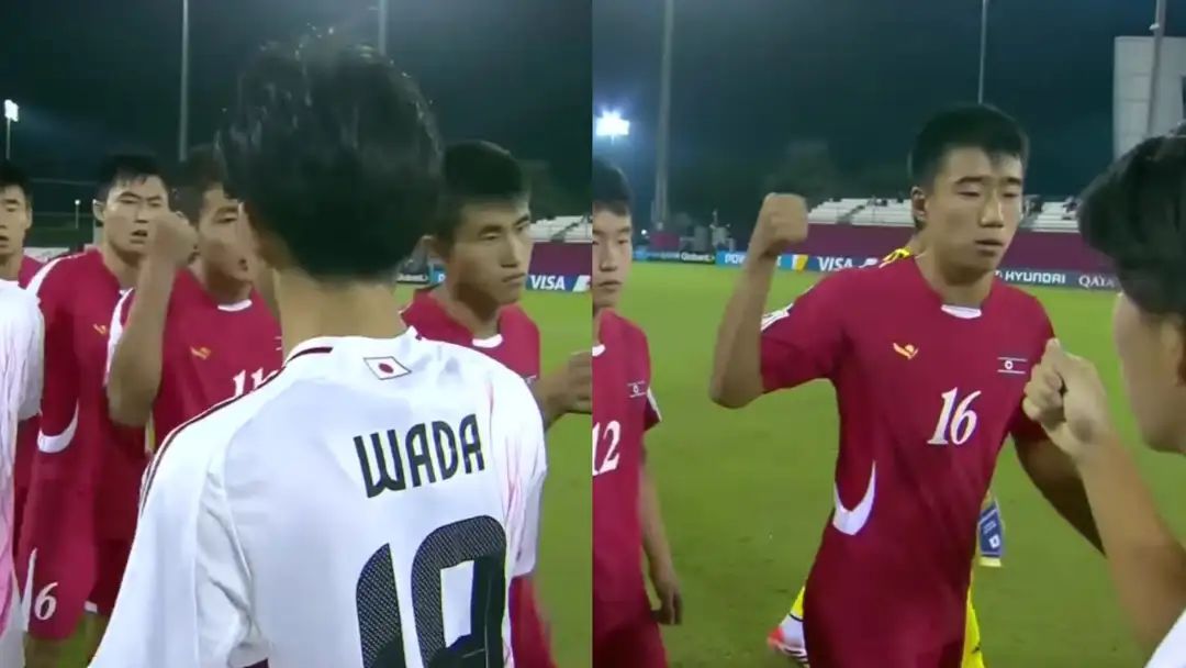 ไฮไฟว์เดือด! แข้งเกาหลีเหนือทุบกำปั้นใส่นักเตะญี่ปุ่น