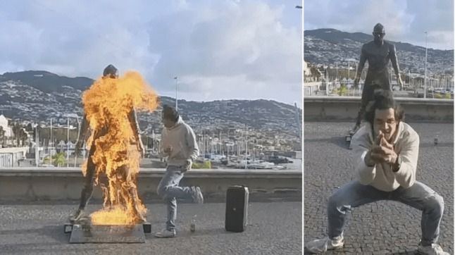 ตำรวจยืนยันจับผู้ก่อเหตุเผารูปปั้นโด้ได้แล้ว