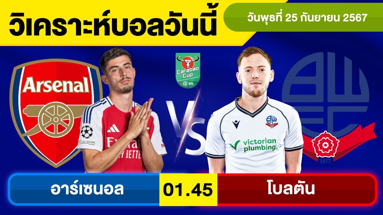 วิเคราะห์บอลวันนี้ วันพุธ ที่ 25 กันยายน 67 บอลเต็ง ทีเด็ดบอลวันนี้ ผลบอล บอลเด็ด By จอห์นบอลเต็ง