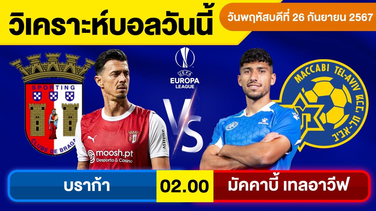 วิเคราะห์บอลวันนี้ วันพฤหัสบดี ที่ 26 กันยายน 67 บอลเต็ง ทีเด็ดบอลวันนี้ บอลเด็ด By จอห์นบอลเต็ง