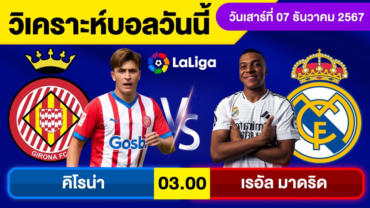 วิเคราะห์บอลวันนี้ บอลเต็ง ทีเด็ดบอล วัน เสาร์ ที่ 7 ธันวาคม 2567 By จอห์นบอลเต็ง