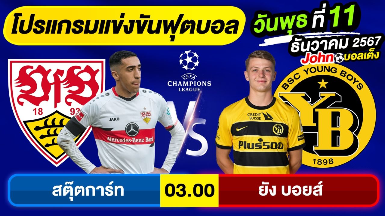 วิเคราะห์บอลวันนี้ บอลเต็ง ทีเด็ดบอล วัน พุธ ที่ 11 ธันวาคม 2567 By จอห์นบอลเต็ง