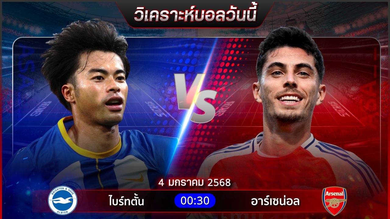 วิเคราะห์บอลวันนี้ ทีเด็ดบอลวันเสาร์ที่ 4 มกราคม พ.ศ.2568 by อัศวินล้มโต๊ะ