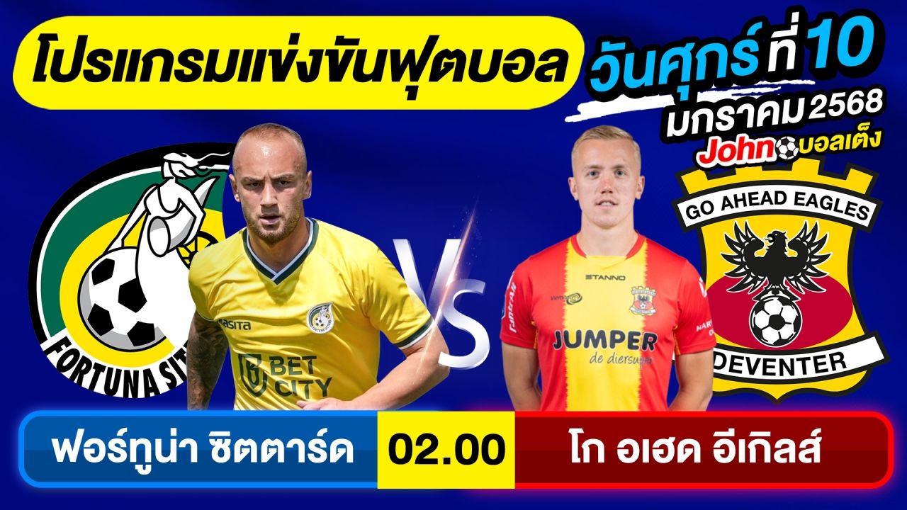 วิเคราะห์บอลวันนี้ บอลเต็ง ทีเด็ดบอล วันศุกร์ ที่ 10 มกราคม 2568 By จอห์นบอลเต็ง