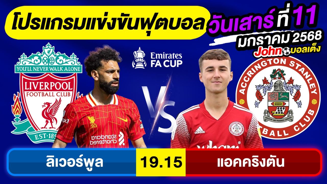 วิเคราะห์บอลวันนี้ บอลเต็ง ทีเด็ดบอล วันเสาร์ ที่ 11 มกราคม 2568 By จอห์นบอลเต็ง