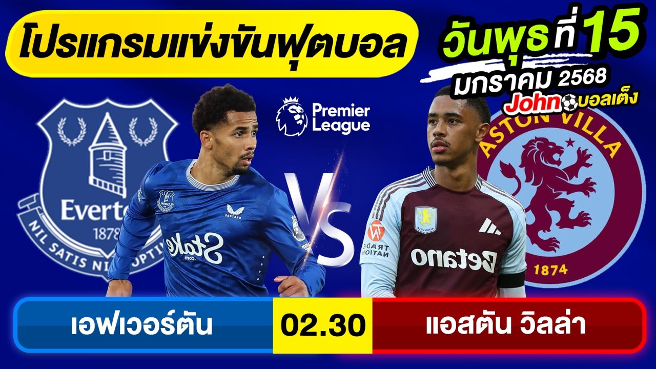 วิเคราะห์บอลวันนี้ บอลเต็ง ทีเด็ดบอล วันพุธ ที่ 15 มกราคม 2568 By จอห์นบอลเต็ง