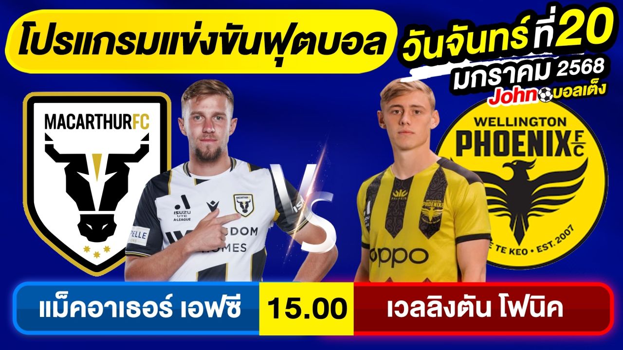 วิเคราะห์บอลวันนี้ บอลเต็ง ทีเด็ดบอล วันจันทร์ ที่ 20 มกราคม 2568 By จอห์นบอลเต็ง