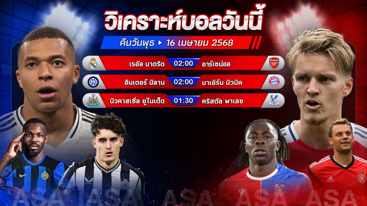 🏆⚽️😎วิเคราะห์บอลวันนี้ ทีเด็ดบอล วันพุธ ที่ 16 เมษายน 2568 l อัศวินล้มโต๊ะ #แชมเปี้ยนส์ลีก #พรีเมียร์ลีก