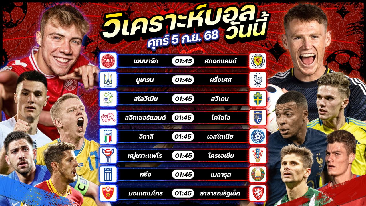 🥇⚽️🥳วิเคราะห์บอลวันนี้ ทีเด็ดบอล l วันศุกร์ ที่ 5 กันยายน 2568 l by อัศวินล้มโต๊ะ #บอลโลก #worldcup