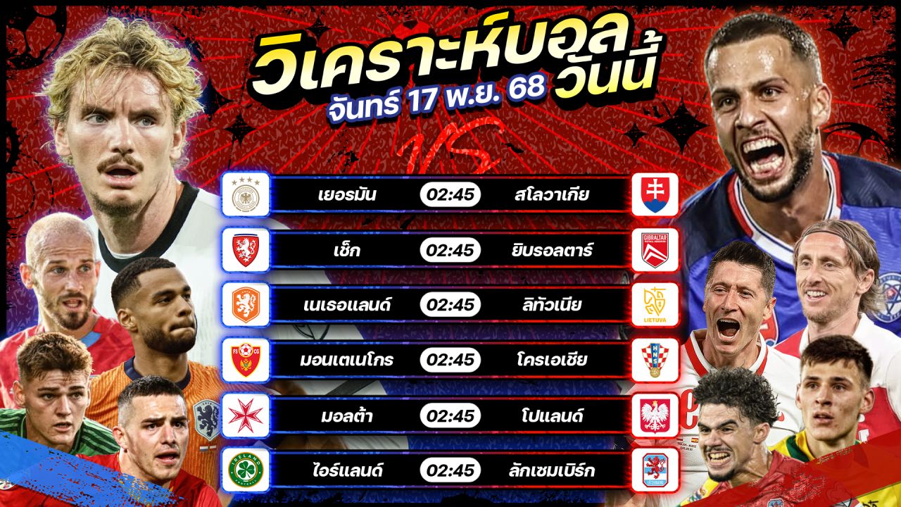🏅⚽️😎วิเคราะห์บอลวันนี้ ทีเด็ดบอล l วันอาทิตย์ ที่ 16 พฤศจิกายน 2568 by อัศวินล้มโต๊ะ #บอลโลก #worldcup