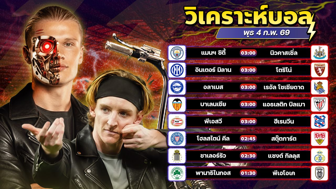 ⚽️👑🤑วิเคราะห์บอลวันนี้ ทีเด็ดบอล วันพุธ ที่ 4 กุมภาพันธ์ 2569 By อัศวินล้มโต๊ะ l อศว #อศว