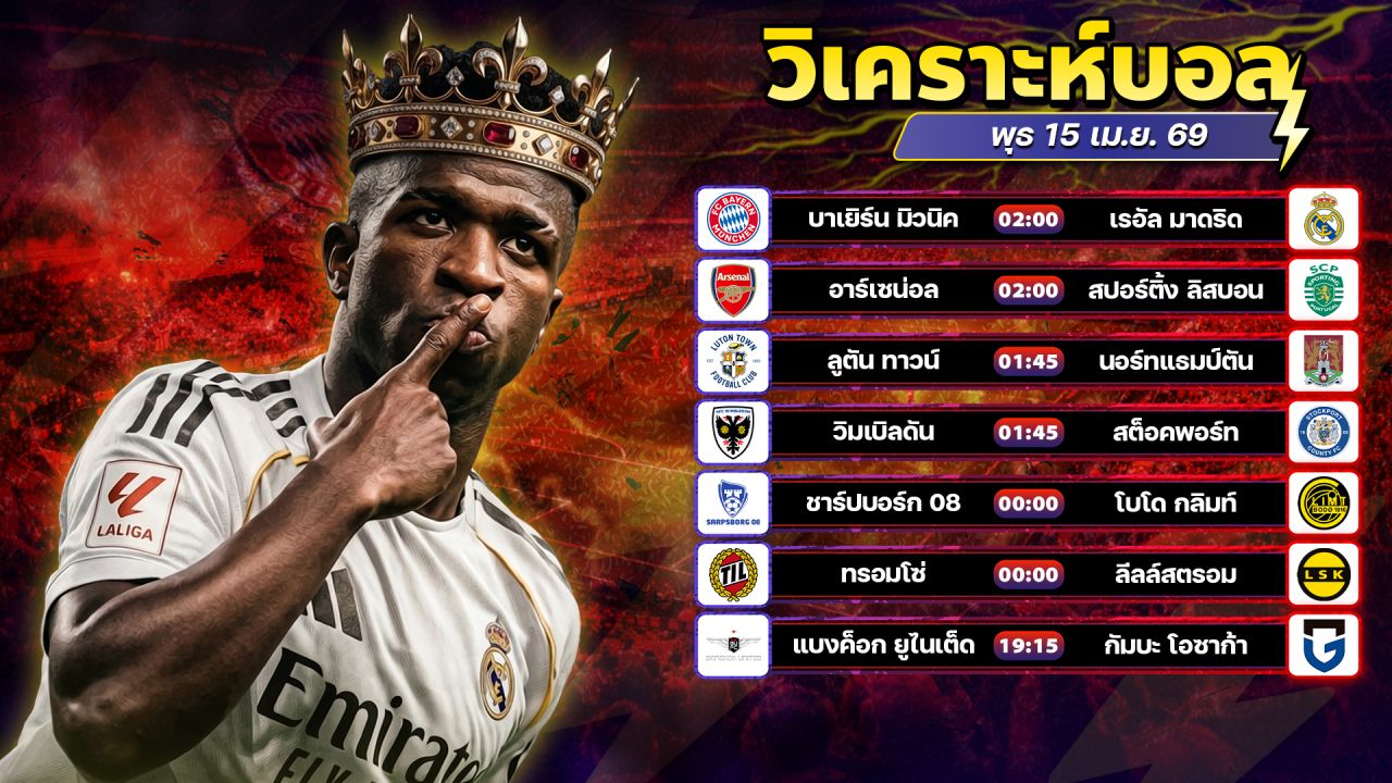 ⚽️🏆😻วิเคราะห์บอลวันนี้ ทีเด็ดบอล วันอังคาร ที่ 14 มษายน 2569 By อัศวินล้มโต๊ะ l อศว #อศว